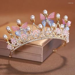 Hair Clips Itacazzo Bridal Headwear Gold-colour Dreamlike Style Exquisite Ladies' Wedding Crown