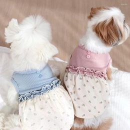 Dog Apparel Puppy Skirt Fashion Princess Dress Cat Cute Desinger For Pet Bichon Teddy Clothes Shirt