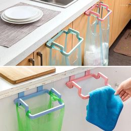 Hooks Fashion 1PC Kitchen Door Back Portable Garbage Bag Bracket Home Cabinets Rag Shelves Storage Rack YH-460950