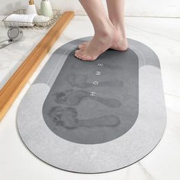 Bath Mats QWE123 Super Absorbent Mat Quick Drying Bathroom Rug Non-slip Entrance Doormat Floor Toilet Kitchen Room Carpet Home D