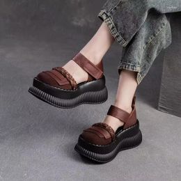 Dress Shoes Platform High Heels Marie Janes Women 2024 Retro Lolita Sandals Summer Designer Pumps Casual Brand Mujer Zapatos