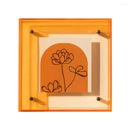 Frames Transparent Po Frame Acrylic Ornaments Creative Diy Display For Home Decor Wall Mounting