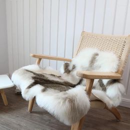 Blankets 2024Winter Plush Sofa Blanket Chair Cushion Imitation Reindeer Leather Fur Towel
