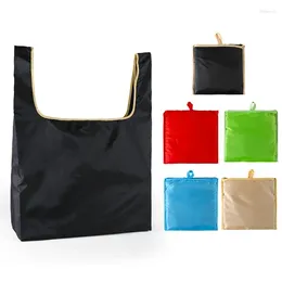 Storage Bags Foldable Shopping Bag Oxford Cloth 210D Environmental Protection Waterproof Reusable Handbag For Women Female