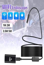 Wireless 1m 3m 5m WiFi 1200P HD 8mm Endoscope Camera Wifi Outdoor USB Endoscope Borescope Inspection Android iPhone Camera7043068