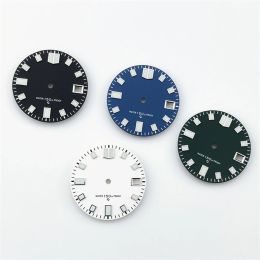 Kits NH35A Dial 28.5mm Green Luminous Dial Mechanical Face for NH35A/4R35 Movement Modified Watch Accessory