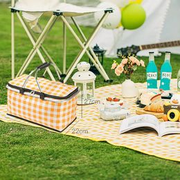 Outdoor camping equipmen picnic mat with bag waterproof foldable thickened Collapsible Picnic basket trip 200x200 240325