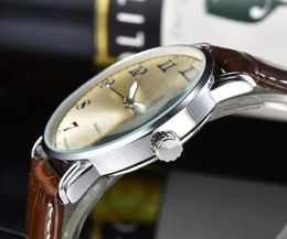 2022 high quality Men Luxury Watches Three stitches series Mens quartz Watch Top brand leather Strap Fashion accessories clock Wit4468388