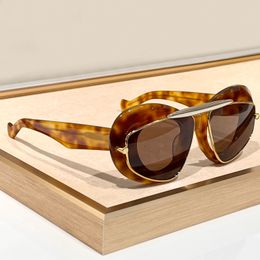 Tortoise Double Frame Sunglasses Chunky Havana Brown Women Designer Sunglasses Sunnies gafas de sol Sonnenbrille UV400 Eye Wear