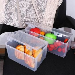 Storage Bottles 1Pcs Clear Kitchen Dispenser Airtight Toast For Refrigerator Bread Container Bin Box