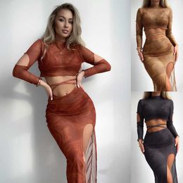 Designer bikini 2024 New Long sleeved Skirt Style Outer Swimsuit Set Split Bikini Swimsuit bathing suit designer swimwear