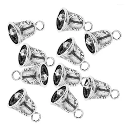 Decorative Figurines 10pcs Tibetan Silver Mini Bell/Small Bells For DIY Bracelet Anklets