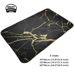 Carpets Gold Marble Aesthetic 3 Sizes Home Carpet Rose Black Golden Abstract Luxury