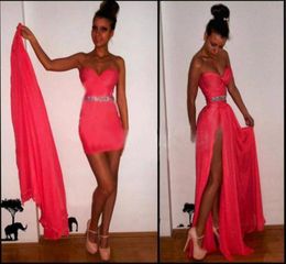 New Most Popular Prom Dress Beautiful Red Chiffon Beaded Women Wear Special Occasion Dress Evening Party Gown9540273