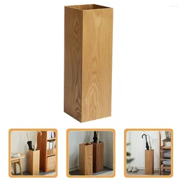 Storage Bags Wooden Umbrella Bucket Rack Shelf Login Indoor Stand Doorway Holder Decorative