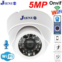 Cameras JIENUO Dome Wifi Camera IP 5MP Cctv Surveillance Video Security Wireless Audio IPCam Indoor Infrared Onvif 2MP HD Home Cam CamHi