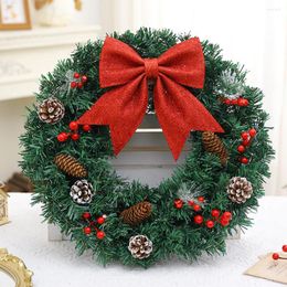 Decorative Flowers Christmas Wreaths Door Hanging Rattan Farmhouse Layout Decorations Garland For Home Party Decor Year 2024 Navidad