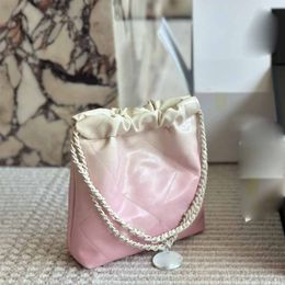 Mini 22 Garbage Women's Designer Shoulder Leather Handbag Purse Chain Fashion Crossbody High Quality Hasp Switch Totes Messenger Bag