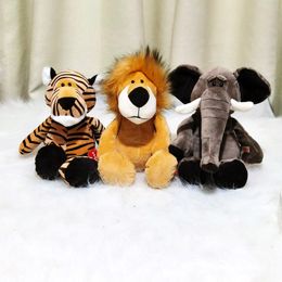Forest animal dolls, lions, elephants, tigers, monkeys, deer, plush toys, children's cloth dolls, holiday gifts wholesale