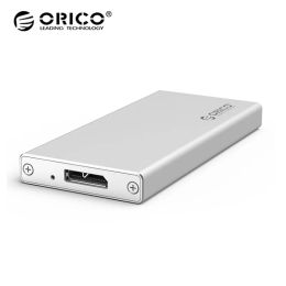 Adapter Orico Msau3 Msata Hard Drive Enclosure Msata All Aluminium Mobile Portable Solidstate Hard Disc Box Usb3.0 Micro B Interface