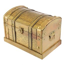 Retro Wooden Box Desktop Ornament Treasure Chest Gem Vintage Jewelry Storage 240327