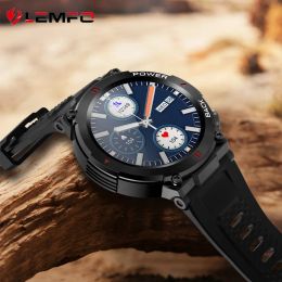 Watches Smart Watch Men LEMFO A80 2022 IP68 Bluetooth Call Custom Dial Sports Smartwatch Heartrate Monitor 400 mAh Battery pk TRex 2