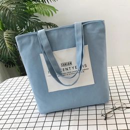 Bag Arrivals WomenFashion Simple Casual Canvas Tote Shopper Bags Students Book