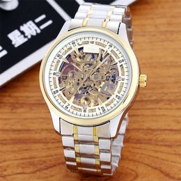 Designer Oujia Haima Series Business Fully Automatic Mechanical Fashion Hollow out Full Function Three Needle Watch Mens