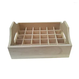Storage Bottles 30 Slot Essential Oil Holder With Wooden Tray