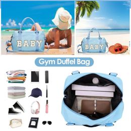 Duffel Bags Portable Gym Nylon Large Capacity Yoga Sports Backpack Waterproof Multifunctional Wear-resistant With Patches For Men Women