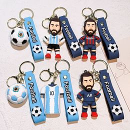 أزياء الرسوم الكاريكاتورية فيلم Keychain Rubber و Key Ring لسلسلة مفاتيح المجوهرات على ظهره 083612