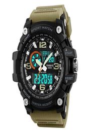 Military Tactical Watch for Men Men Outdoor Sport Wrist Watch Large Analogue Dual Display Digital Watchs1906639