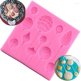 Baking Moulds Kitchen DIY 3D Christmas Gift Balloon Fondant Cake Silicone Molds Decorating Tools For Candy Chocolate Cupcake Mould