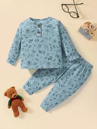 Clothing Sets 6m-3y Baby Pajamas Long Sleeve Striped Boys Comfortable Children's