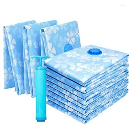 Storage Bottles 11PCS Thickened Vacuum Bag For Cloth Compression Reusable Blanket Clothes Quilt Organiser With Hand Pump