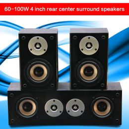 Speakers 100W High Power 4 Inch Wall Mount Rear Centre Surround Speaker Home Theatre Passive Audio Combination Audio High Fidelity