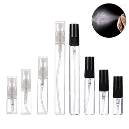 Storage Bottles 5pcs/pack 2ML/3ML/5ML/10ML Transparent Mini Portable Perfume Separate Bottling Trial Filling Sample Empty Spray Bottle