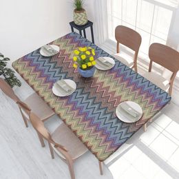 Table Cloth Rectangular Fitted Colourful Home Pattern Oilproof Tablecloth Outdoor 4FT Cover