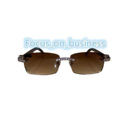 iced out moissanite rimless sunglasses detroit style sunglasses bussed down hip hop glasses for rappers luxury personalised