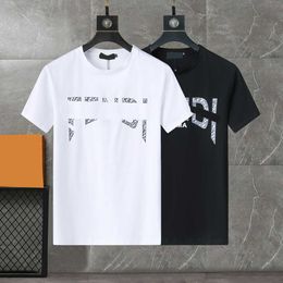 mens designer t shirt Polos Polo clothes designers shirts women black white t shirts Fashion paint couple short sleeves tee polos loose clothing