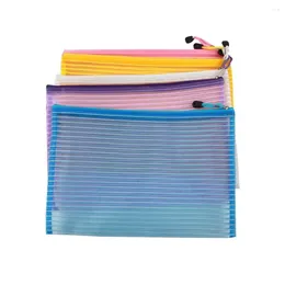 Storage Bags 3 Colors Mesh Makeup Bag High Quality With Zipper PVC Nylon Material Outdoor Pouch Pocket Camping Hiking