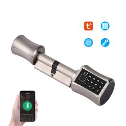 Lock 2023 Fingerprint Smart Door Lock Tuya Keyless Cylinder Password Biometric Electronic With Code Digital Keypad Intelligent Home