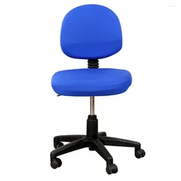 Chair Covers Office Computer Cover Solid Color Universal Rotate Desk Seat Slipcovers Home Back 1set