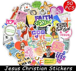 50 PCS Jesus Christian Decal Stickers Faith Wisdom Words God Bless You Blessing Gift Scrapbook Guitar Laptop Sticker Waterproof6040382