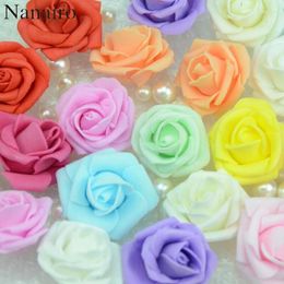 Decorative Flowers 100PCS/Lot PE Foam Rose Flower Head Artificial Handmade DIY Wedding Home Decoration Festive & Party Supplies