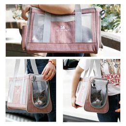 Dog Carrier Pet Bag Cat Breathable Transporter Portable Puppy Single Shoulder Bags Travel For Pets Handbag