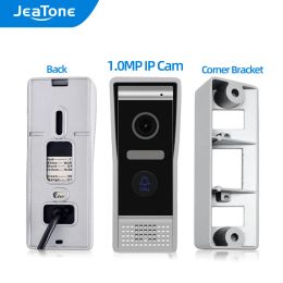 Phone JeaTone 1.0MP/IP Video Door Phone Aluminium Door Bell High Resolution Outside Doorbell Call Panel IP65 Waterproof