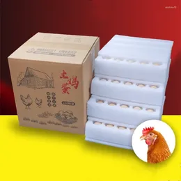 Gift Wrap EPE Foaml Egg Package Express Delivery Transport Quakeproof Anti-fall Duck's Take In Froth Cardboard Box Packaging Eggs