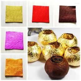 Party Supplies (400pcs/lot) Arrive Chocolate Package Tin Foil Baking Paper 5 Colours Candy Sugar Tea Wrapping Decoration 9cm