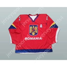 Gdsir Custom RED 3 SZABOLCS PAPP ROMANIA HOCKEY JERSEY NEW Top Ed S-M-L-XL-XXL-3XL-4XL-5XL-6XL